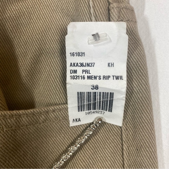 Akademiks Rip Twill Jeans Mens 38x30 Camel AKA36JN37 Punk Ript‎ Jeenz Distressed - Picture 11 of 15